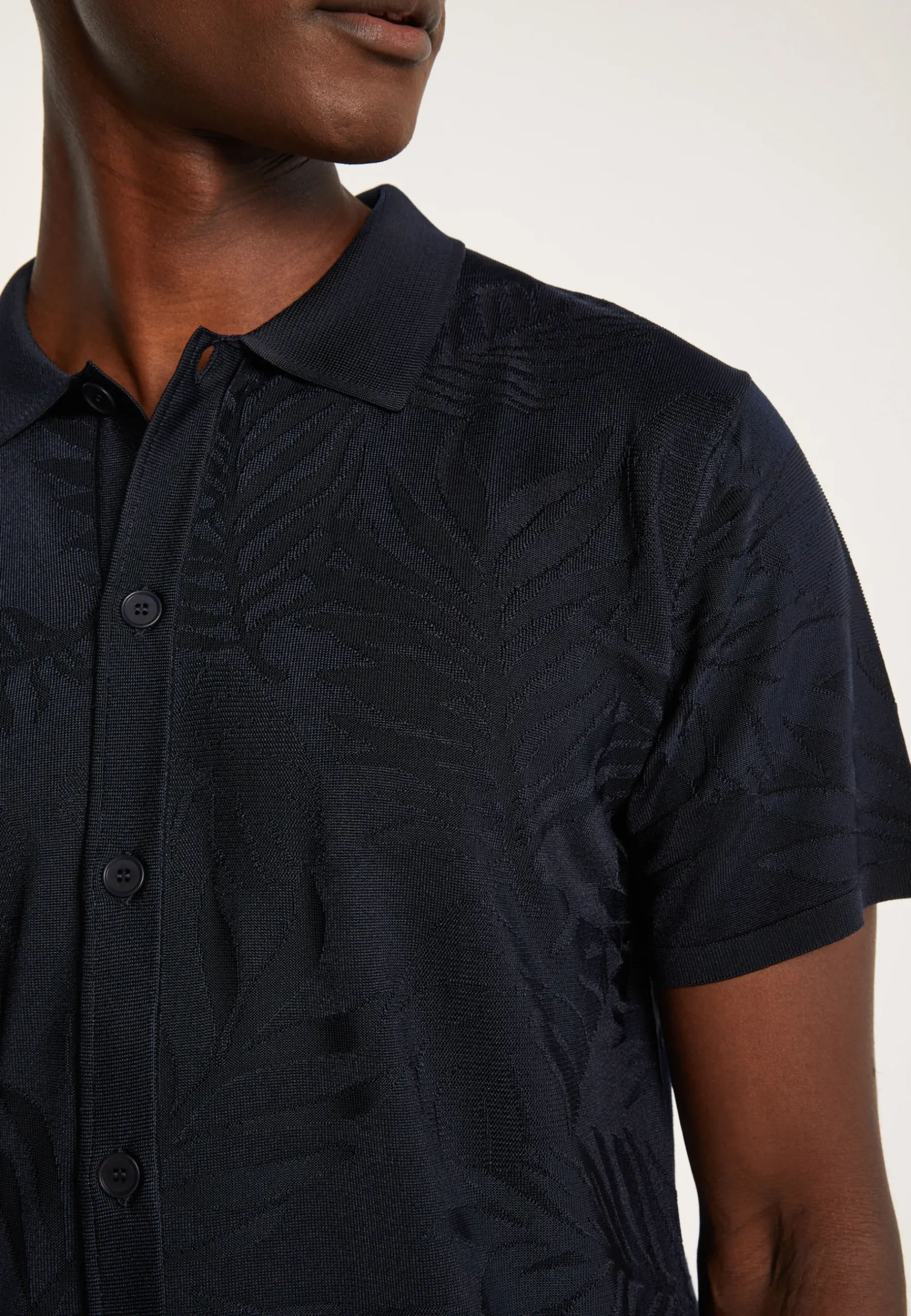 Montagut Le Fil Lumière®-Chemise en Fil Lumière à motifs - Ivyck 05-Bleu marine