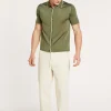 Montagut Le Fil Lumière®-Chemise en Fil lumière - Roman 83-Kaki