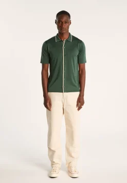 Montagut Le Fil Lumière® | Le Fil Lumière®-Chemise en Fil lumière - Roman 22-Vert moyen