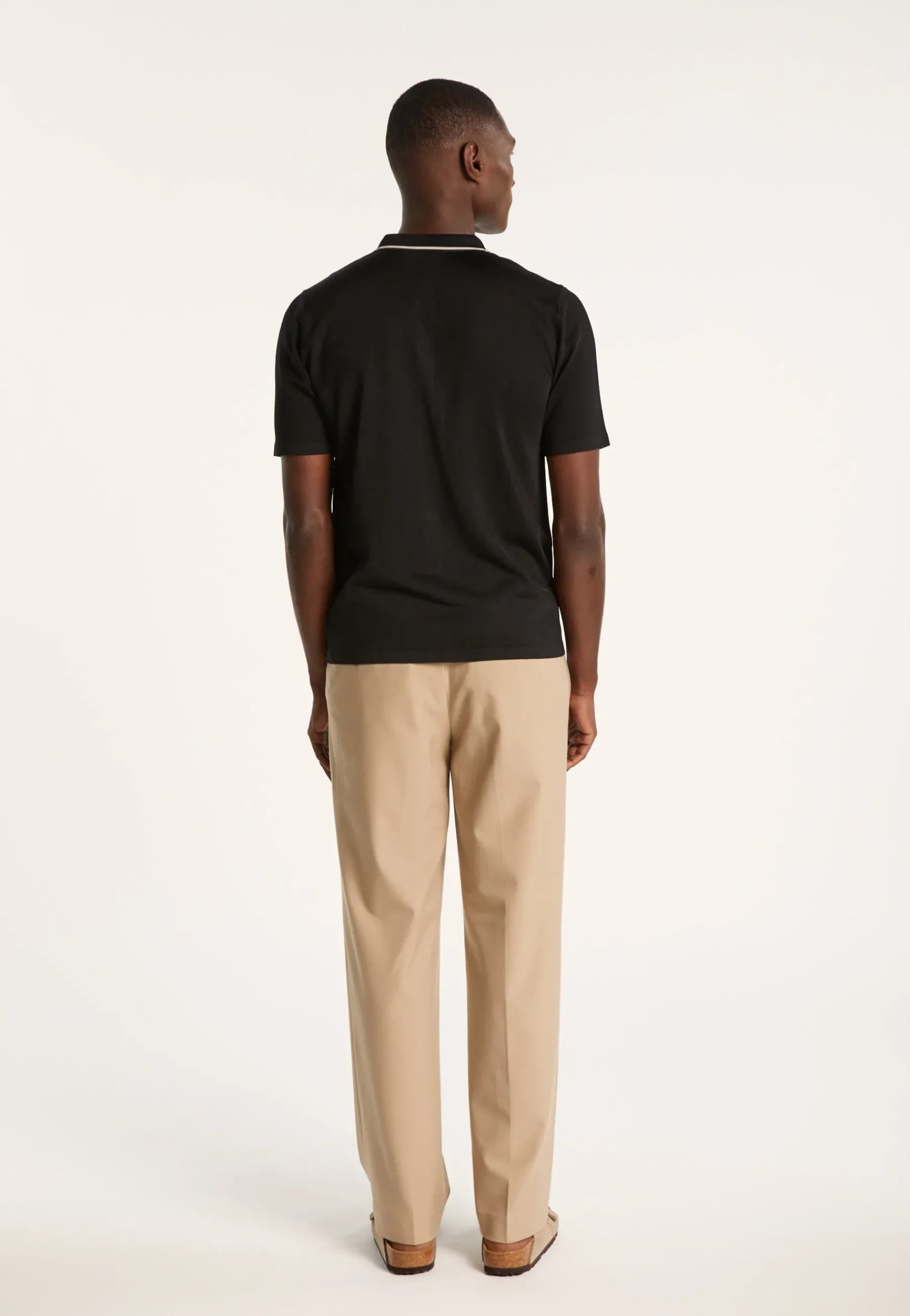 Montagut Chemises-Chemise en Fil lumière - Roman 01-Noir