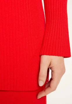 Montagut Vestes Et Cardigans-Chemise en laine mélangée - Reda 52-Rouge