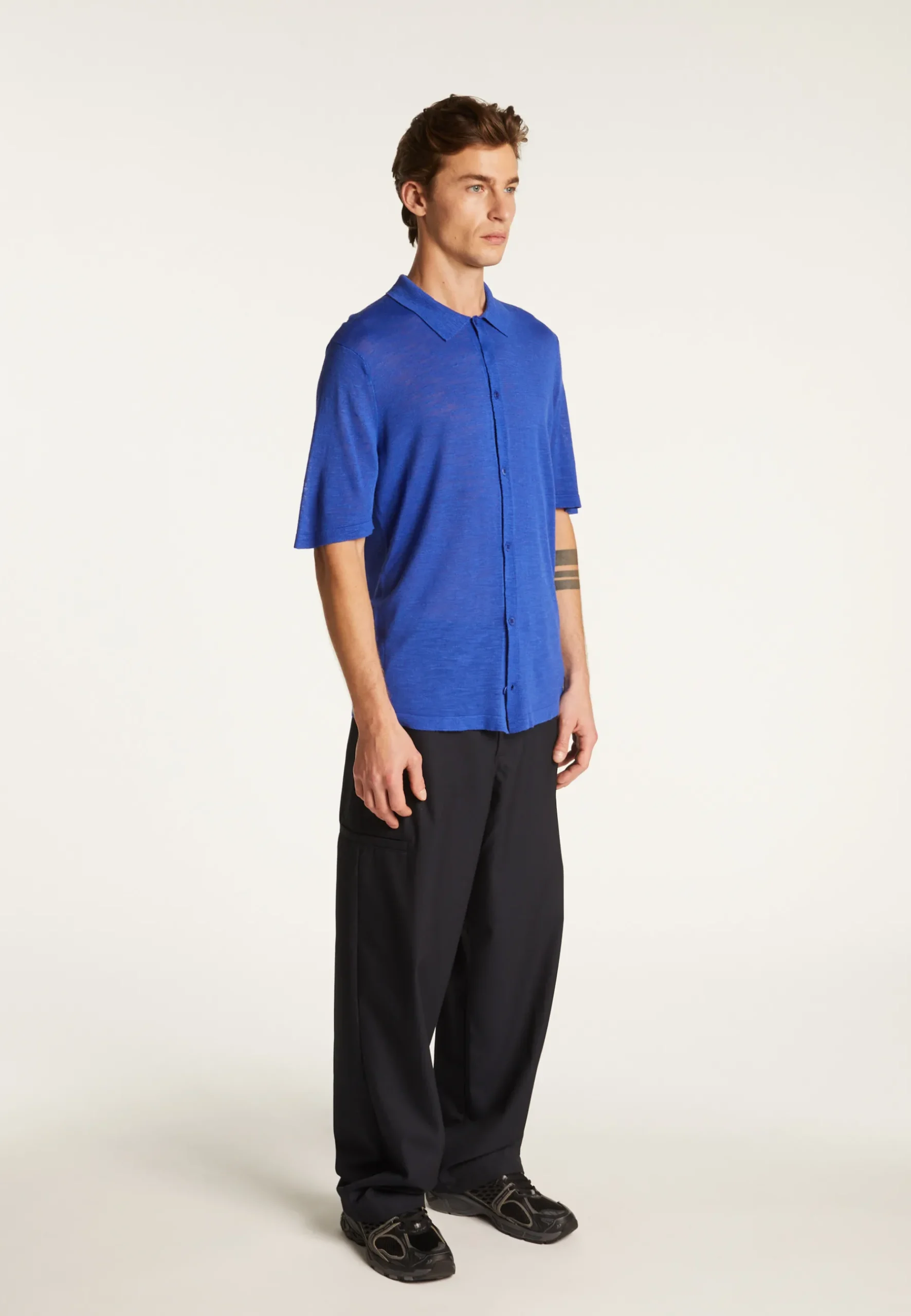 Montagut Chemises-Chemise en laine mélangée - Mirko 48-Bleu roi
