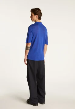 Montagut Chemises-Chemise en laine mélangée - Mirko 48-Bleu roi