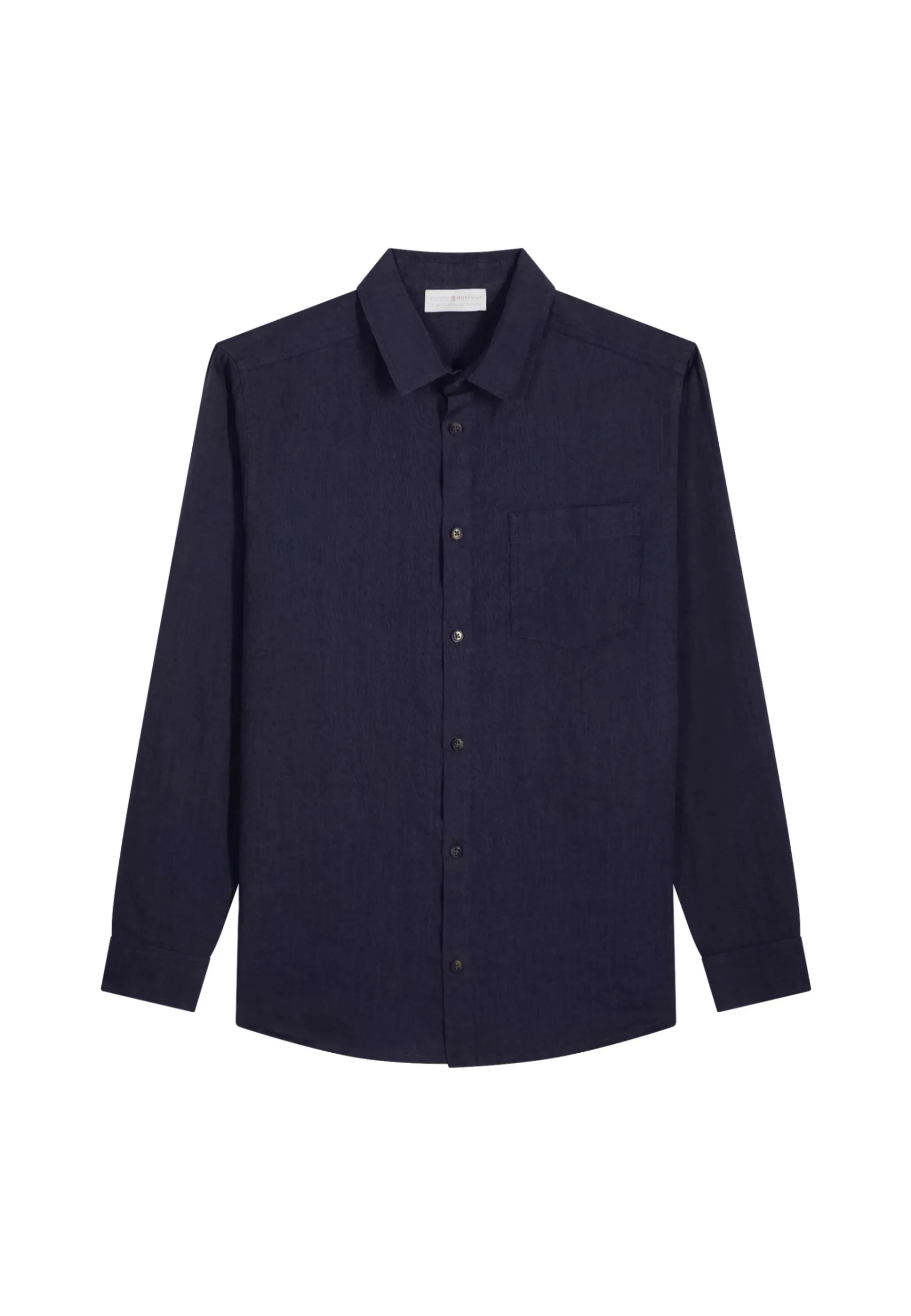 Montagut Chemises-Chemise en lin - Denver 05-Bleu marine