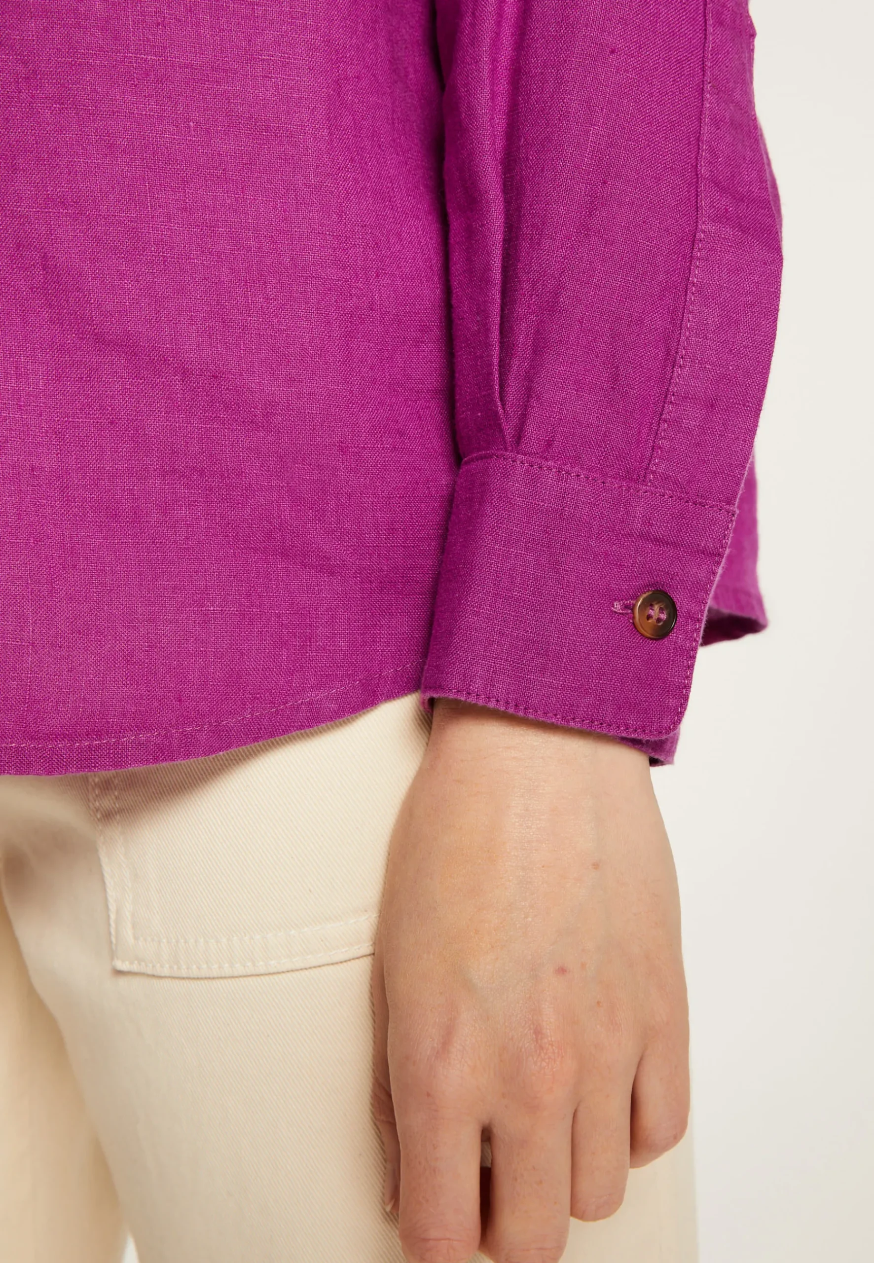 Montagut Chemisiers Et Polos-Chemise en lin - Tonya 16-Violet clair