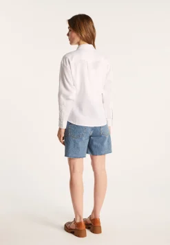 Montagut Chemisiers Et Polos-Chemise en lin - Tonya 02-Blanc