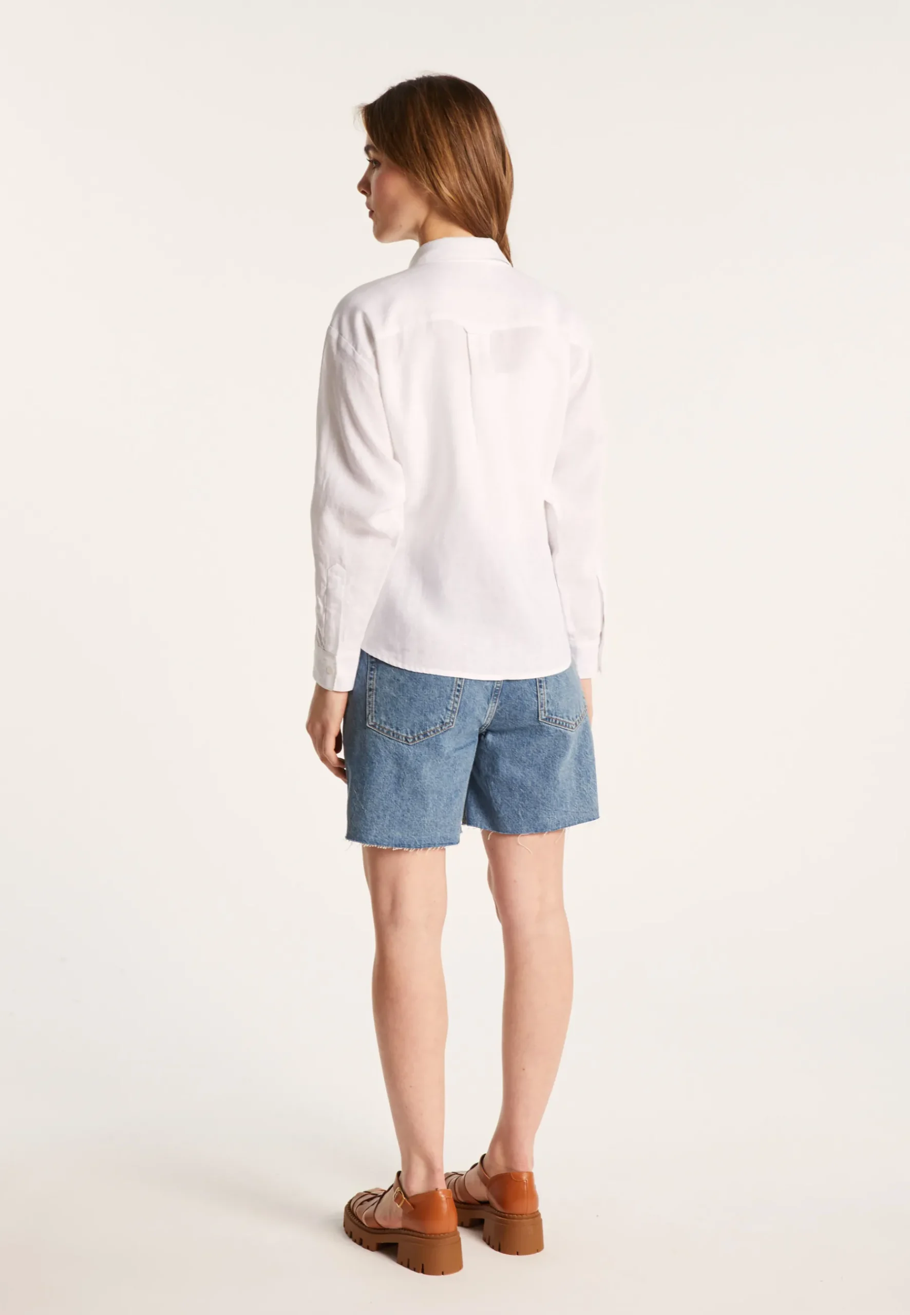 Montagut Chemisiers Et Polos-Chemise en lin - Tonya 02-Blanc