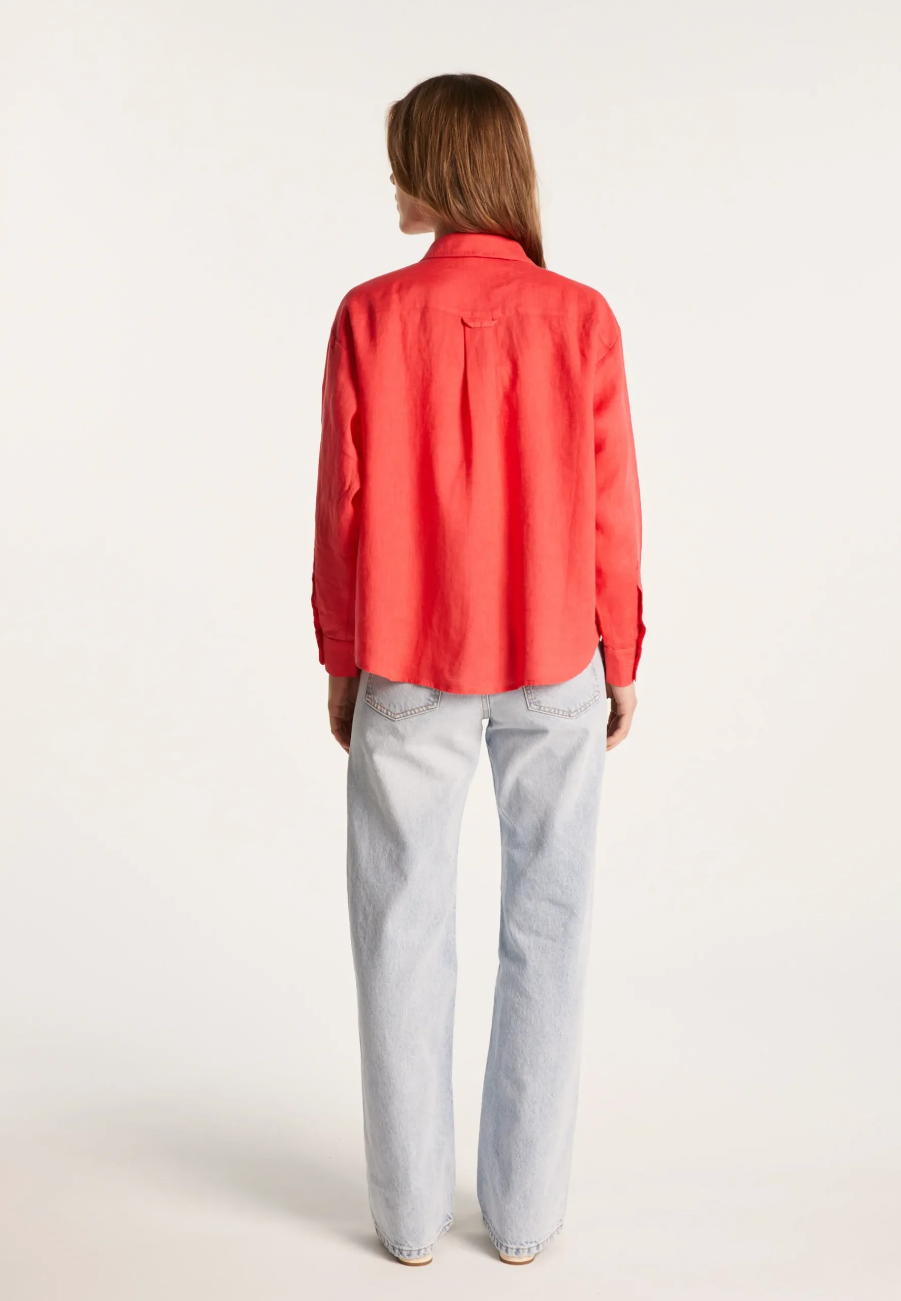 Montagut Chemisiers Et Polos-Chemise en lin - Tonya 52-Rouge