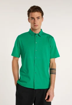 Montagut Chemises-Chemise manches courtes en coton - Laurier 22-Vert moyen