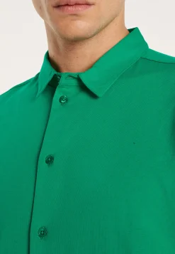 Montagut Chemises-Chemise manches courtes en coton - Laurier 22-Vert moyen