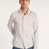 Montagut Chemises-Chemise manches longues en coton jersey - Baggy 11-Gris clair