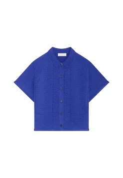 Montagut T-Shirts Et Débardeurs-Chemisier en coton - Medina 03-Bleu foncé