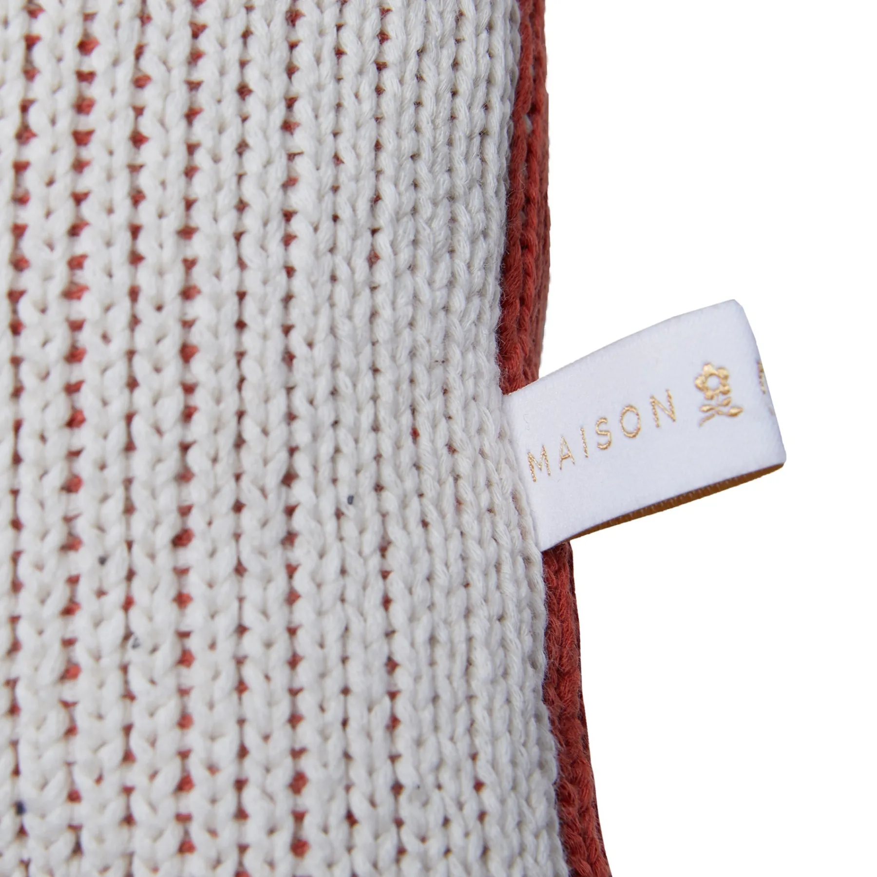 Montagut Coussins Et Plaids-Coussin avec logo en coton - Klara 46-Marron clair