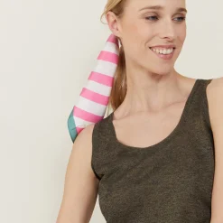 Montagut T-Shirts Et Débardeurs-Débardeur col rond effet irrisé - Ness 83-Kaki