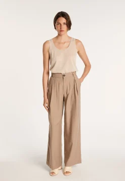 Montagut T-Shirts Et Débardeurs-Débardeur col rond effet irrisé - Ness 12-Beige clair