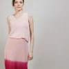 Montagut T-Shirts Et Débardeurs-Débardeur en lin flammé - Boréal 24-Rose clair