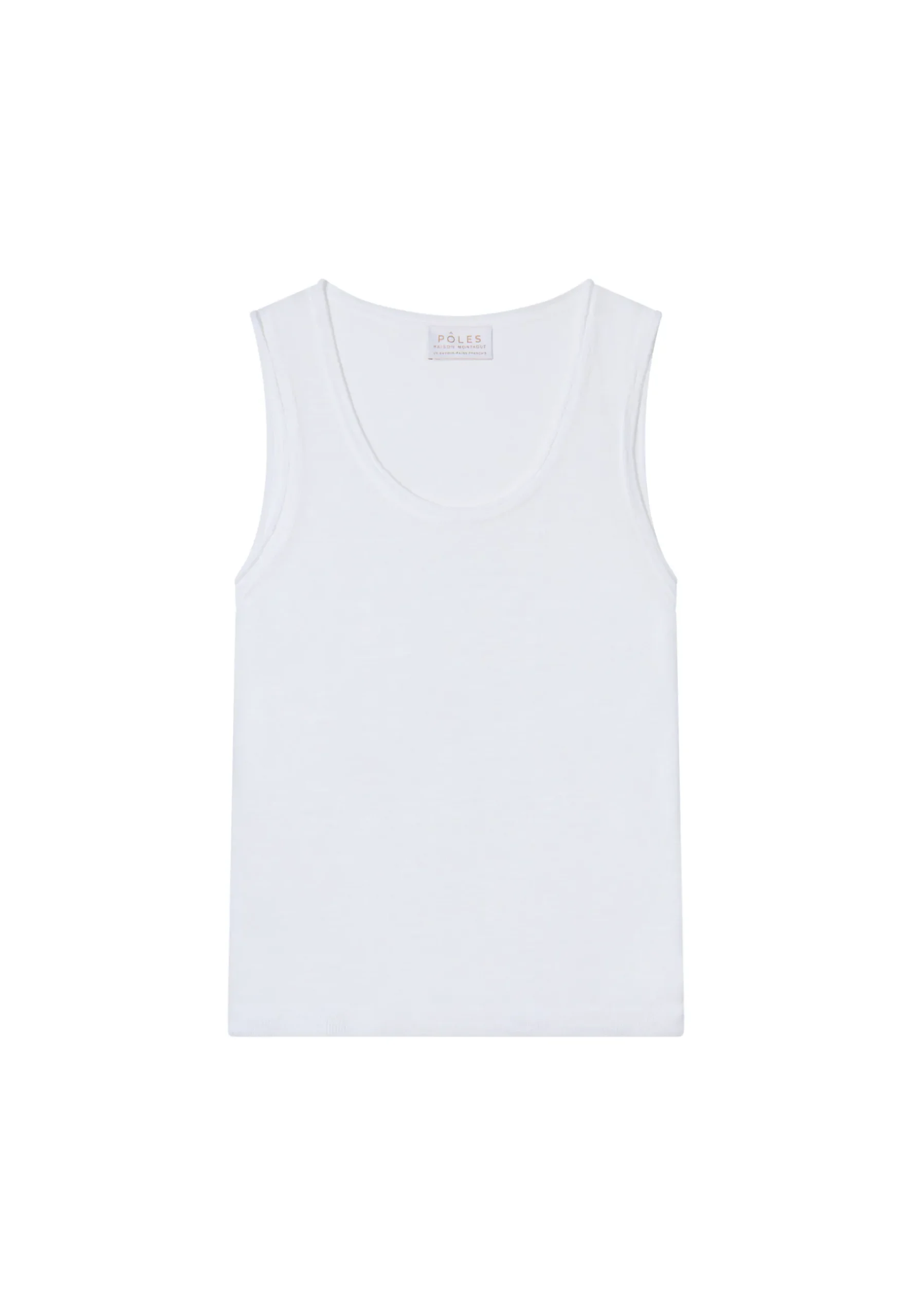 Montagut T-Shirts Et Débardeurs-Débardeur en lin flammé - Maitena 02-Blanc