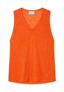 Montagut T-Shirts Et Débardeurs-Débardeur en lin flammé - Tahiti 15-Orange