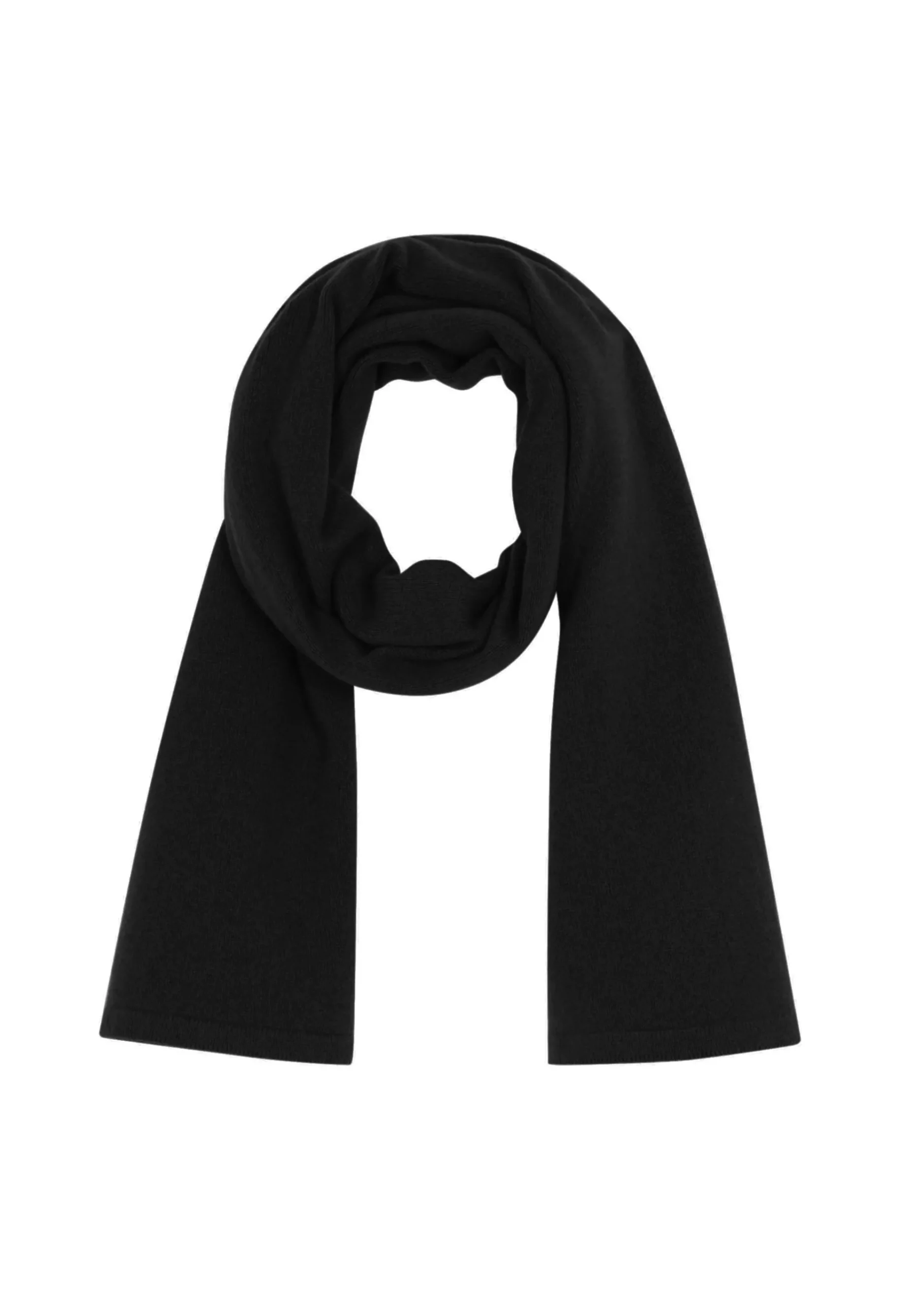Montagut Accessoires-Echarpe cachemire et laine unisexe - Gabrias 01-Noir