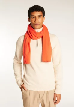 Montagut Accessoires-Echarpe unisexe en cachemire - Laura 15-Orange