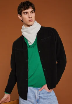 Montagut Accessoires-Foulard bicolore unisexe en cachemire - Louisa 11-Gris clair