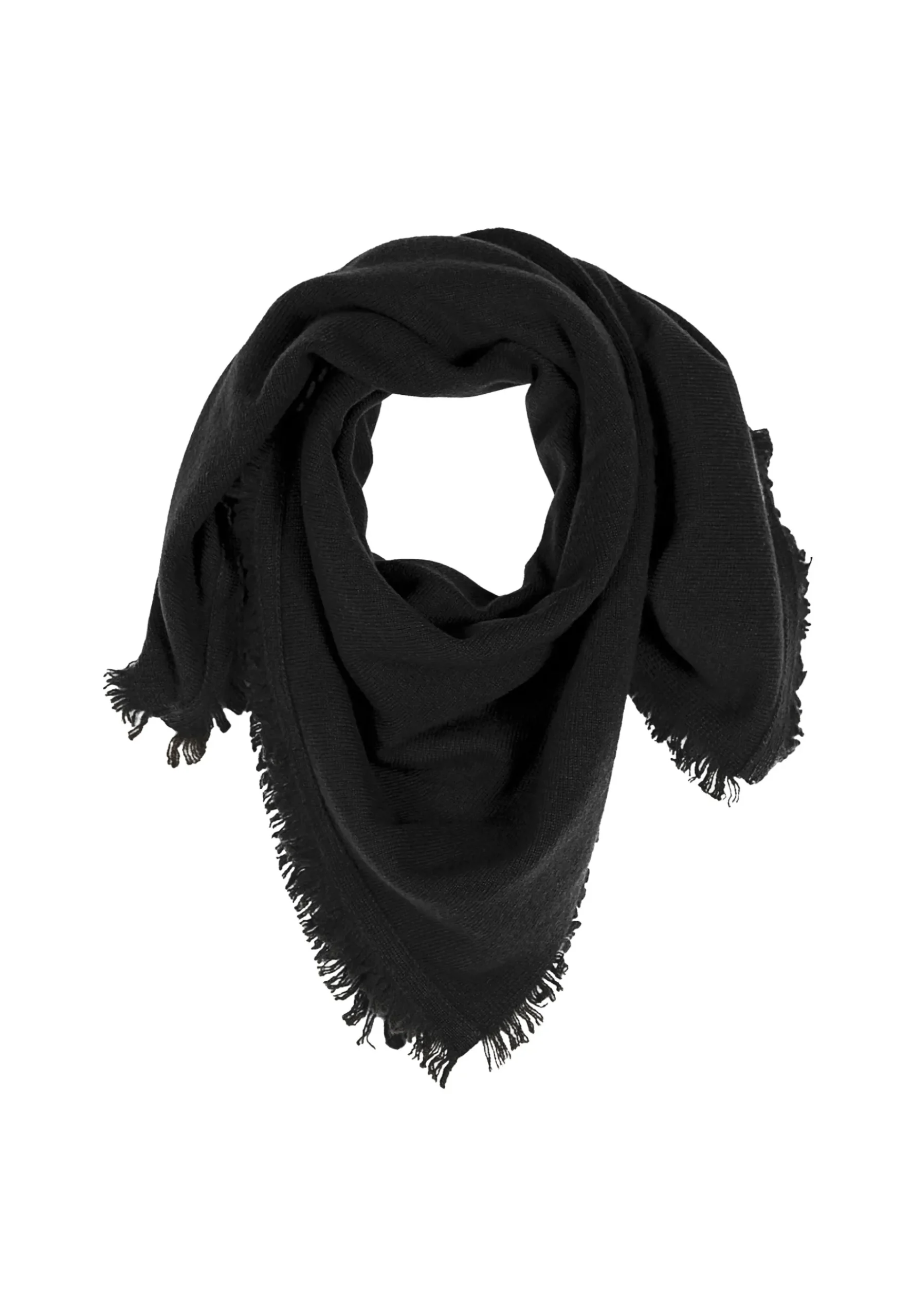 Montagut Accessoires-Foulard en cachemire - Lou 01-Noir