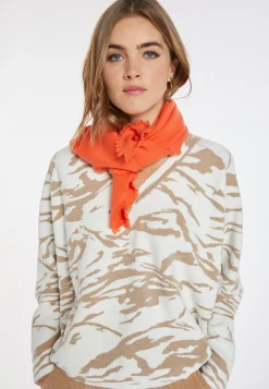 Montagut Accessoires | Accessoires-Foulard en cachemire - Lou 15-Orange