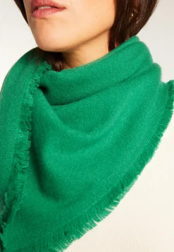 Montagut Accessoires-Foulard unisexe en cachemire - Lou 22-Vert moyen