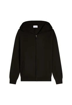 Montagut Les Incontournables-Gilet à capuche en cachemire - Orus 01-Noir