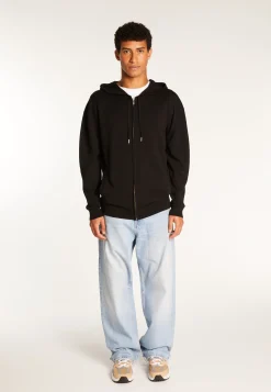 Montagut Vestes Et Cardigans-Gilet à capuche en laine mélangée - Theo 01-Noir