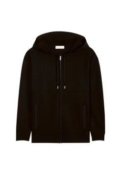 Montagut Vestes Et Cardigans-Gilet à capuche en laine mélangée - Theo 01-Noir