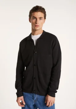 Montagut Vestes Et Cardigans-Gilet à poches en coton sec - Balto 01-Noir
