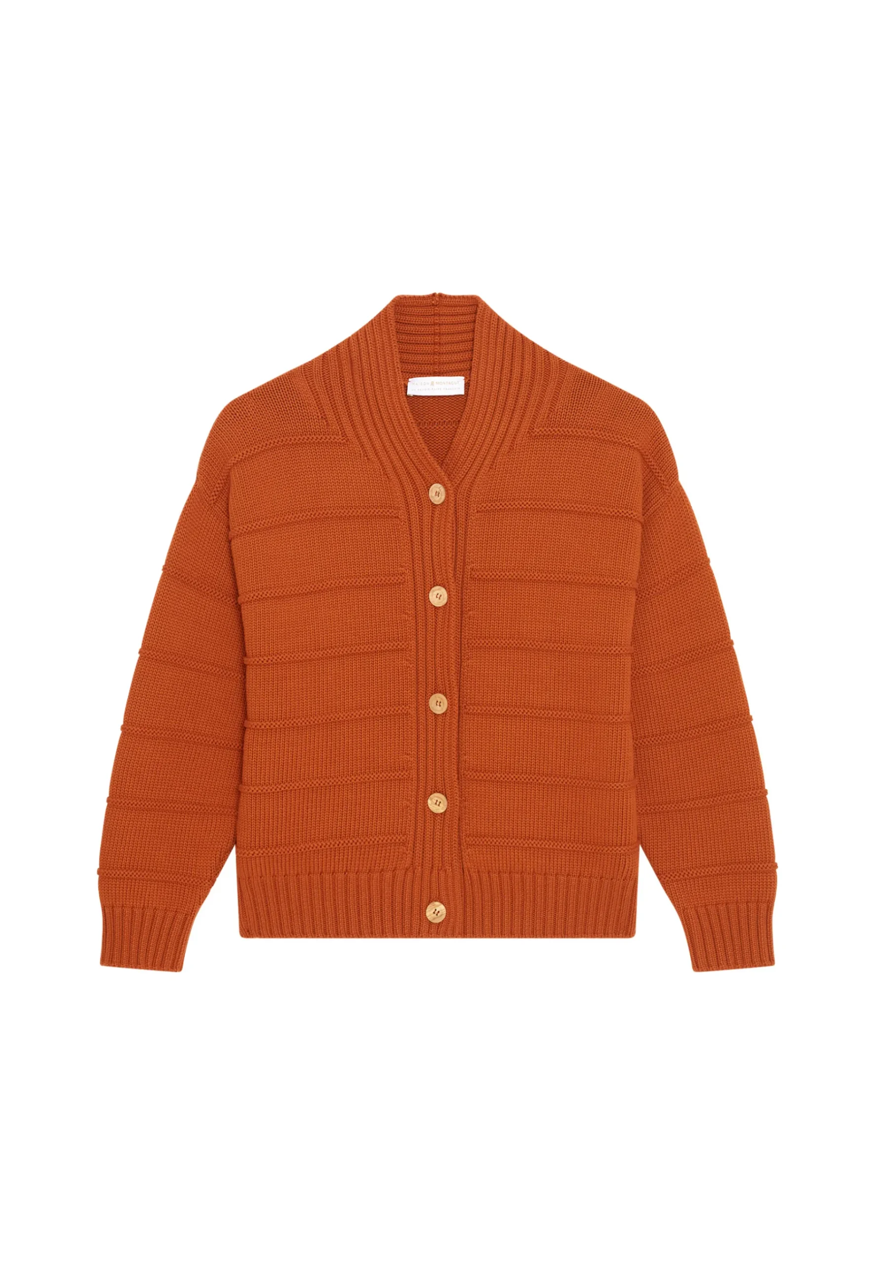 Montagut Vestes Et Cardigans-Gilet ample à côtes en coton - Mardy 07-Marron