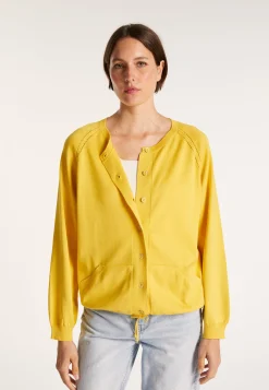 Montagut Vestes Et Cardigans-Gilet avec cordon en coton - Aniss 08-Jaune