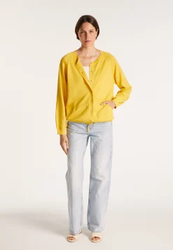 Montagut Vestes Et Cardigans-Gilet avec cordon en coton - Aniss 08-Jaune