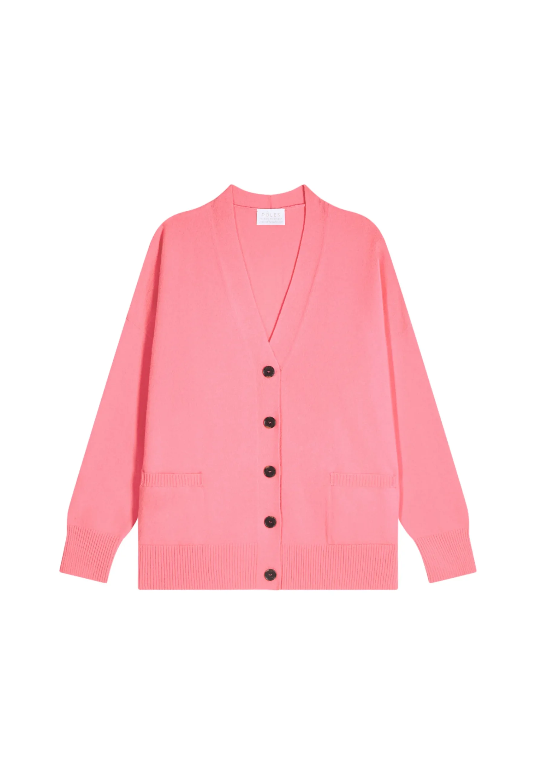Montagut Les Incontournables-Gilet boutonné en cachemire - Ariel 91-Fuchsia
