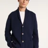 Montagut Vestes Et Cardigans-Gilet boutonné en coton - Lucy 05-Bleu marine