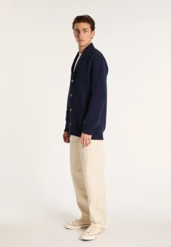 Montagut Vestes Et Cardigans-Gilet boutonné en coton - Lucy 05-Bleu marine