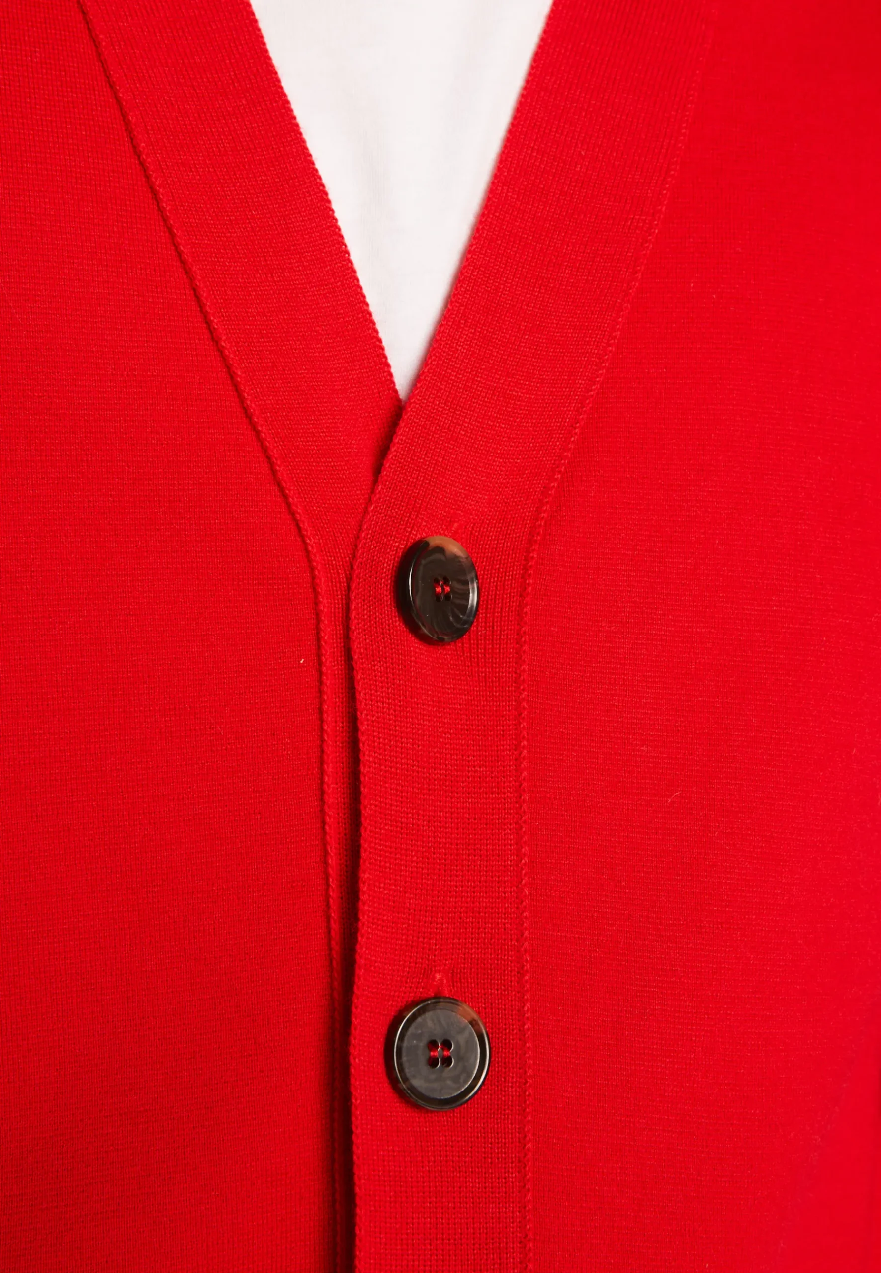 Montagut Vestes Et Cardigans-Gilet boutonné en laine mérinos - Ezra 52-Rouge