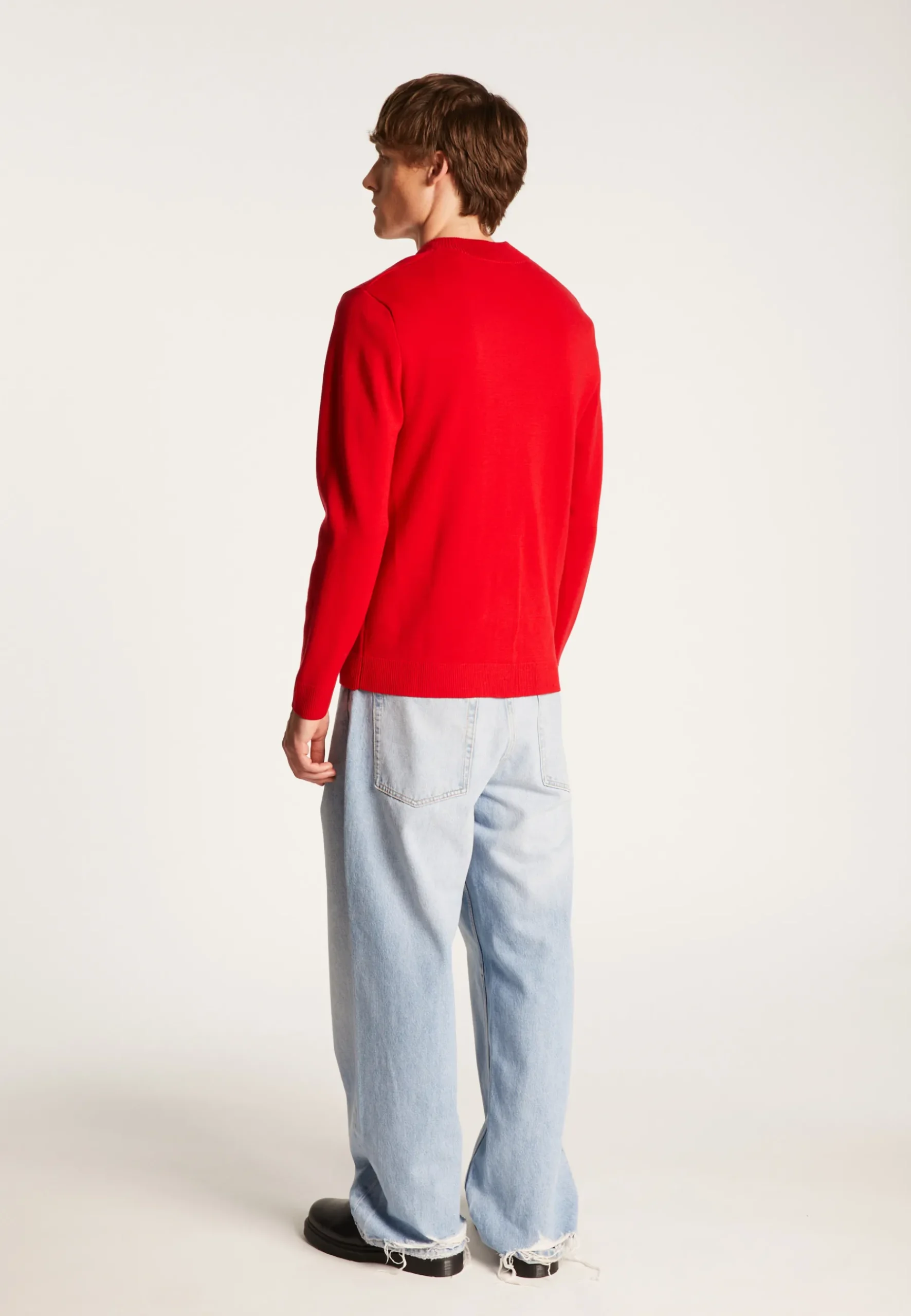 Montagut Vestes Et Cardigans-Gilet boutonné en laine mérinos - Ezra 52-Rouge