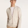 Montagut Vestes Et Cardigans-Gilet col montant zippé en laine mérinos - Estian 12-Beige clair