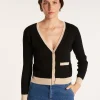 Montagut Vestes Et Cardigans-Gilet en coton bio - Alexiaa 01-Noir