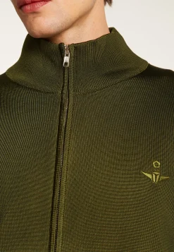 Montagut Vestes Et Cardigans-Gilet en Fil Lumière - Akhenaton 83-Kaki