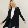 Montagut Vestes Et Cardigans-Gilet en laine et viscose - Agata 01-Noir