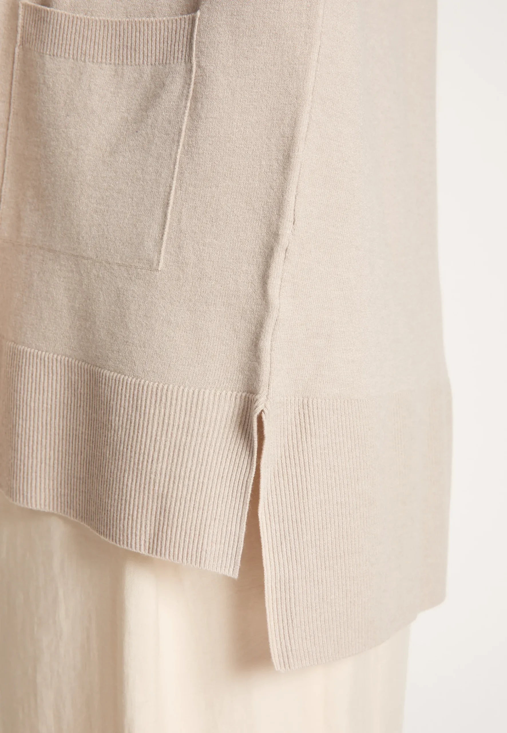 Montagut Vestes Et Cardigans-Gilet en laine et viscose - Agata 81-Gris pale