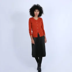 Montagut Les Incontournables-Gilet en laine mérinos - Belita 46-Marron clair