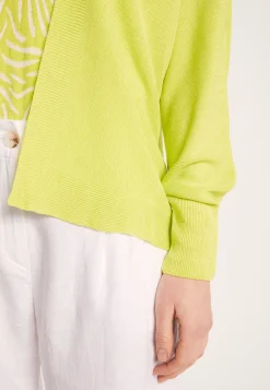Montagut Vestes Et Cardigans-Gilet en lin flammé - Louissa 90-Vert anis