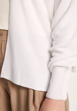 Montagut Vestes Et Cardigans-Gilet en lin flammé - Louissa 02-Blanc