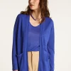 Montagut Vestes Et Cardigans-Gilet en lin flammé - Naelle 48-Bleu roi