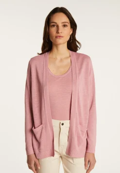 Montagut Vestes Et Cardigans-Gilet en lin flammé - Naelle 24-Rose clair